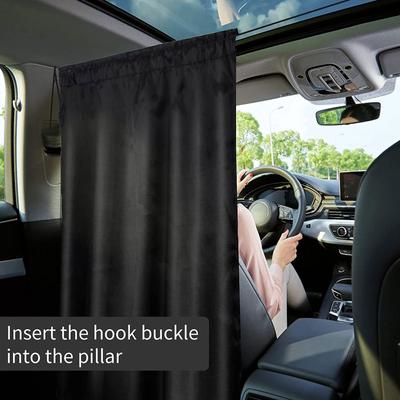 3 Pcs/set Taxi Car Isolation Curtain Partition Protection Curtain Commercial Vehicle Air Conditioning Sun Shade Privacy