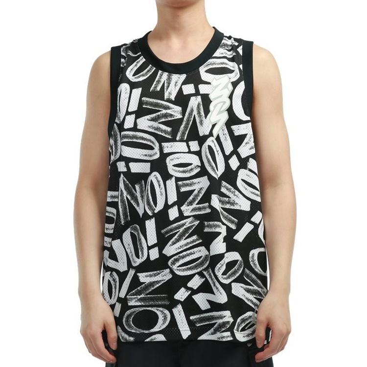 Air Jordan Dri-FIT Zion Letter Printed Basketball Sports Net Ventilate Quick-dry Vest Men's Black DH0595-010