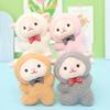 Cute Fluffy Sheep Keychain Plush Toy For Couples In Pink White Gray Brown