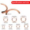 110pcs Copper-clad Cotton Gaskets, Compression Sealing Gaskets, Suitable for Automotive Oil Drain Plugs and Compression Washers.