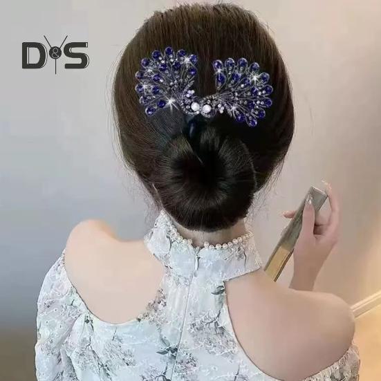 Peacock Shape Hair Clip Maker Dámské Paví účes Twist Multifunkční kulma na vlasy Bun Maker Snadné Rychlé Snap Roll Hair Tool pro dlouhé vlasy