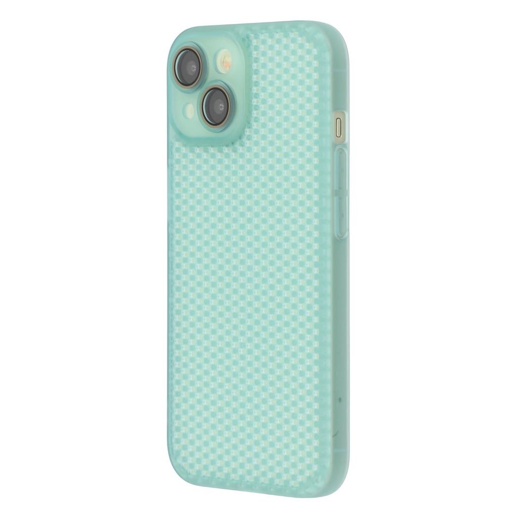 For iPhone 15 Case Heat Dissipation Hard PC Phone Cover with Camera Lens Protector