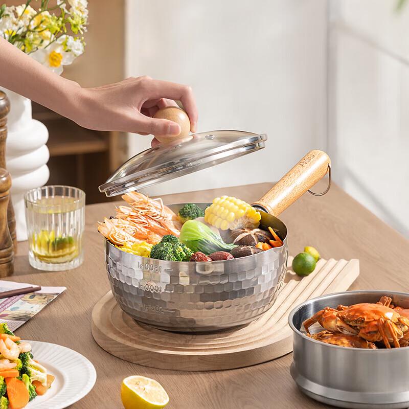 ASD 304 Stainless Steel Double Spout Yukihira Milk Pot 18CM