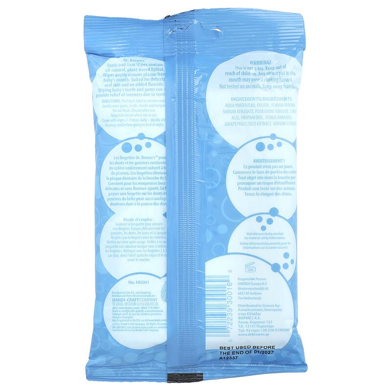 Tooth & Gum Wipes, Grape, 30 Wipes