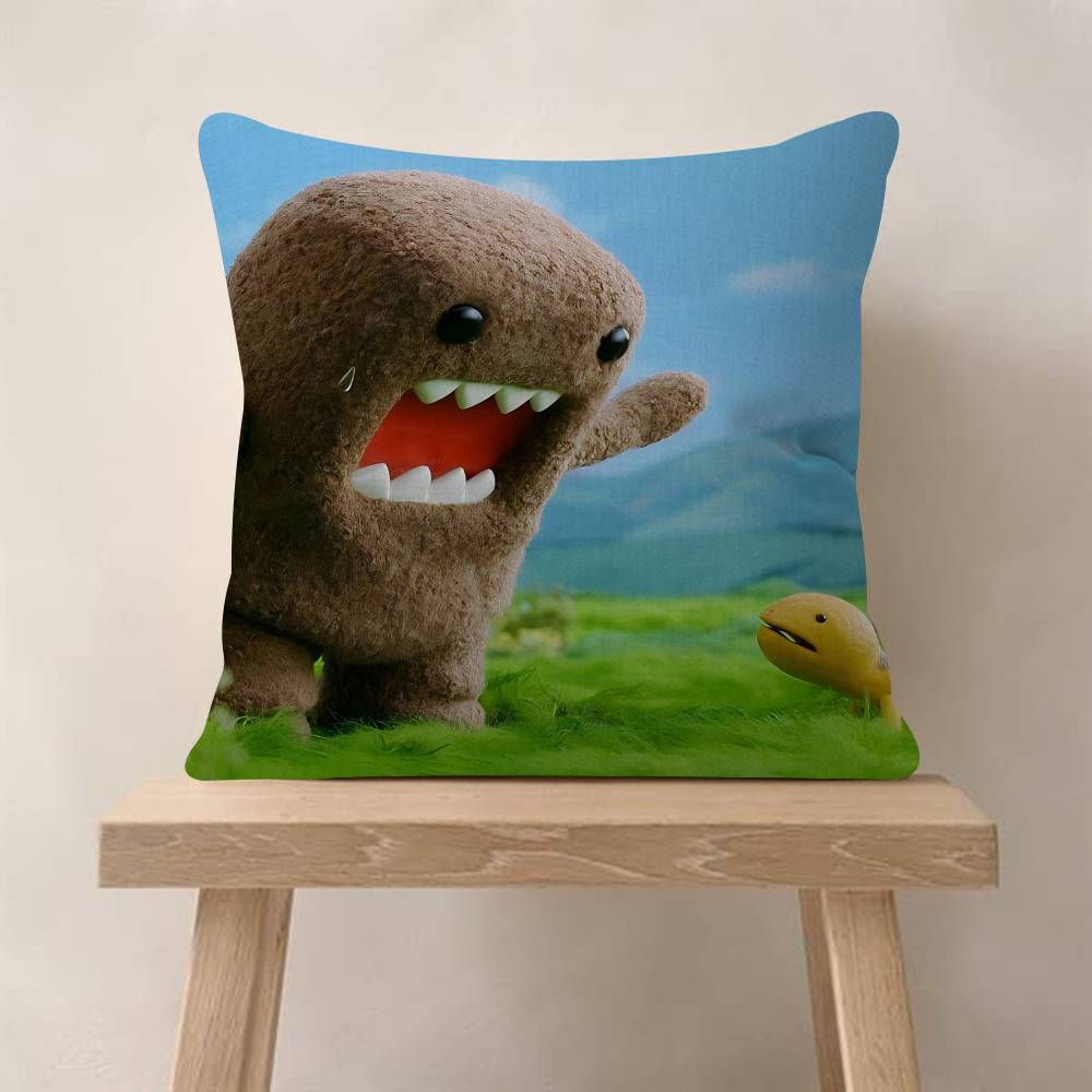 Cute DomoKun Classic Movie Pillow Cushion Cover Pillowcase Living Room Sofa Home Decor Customized