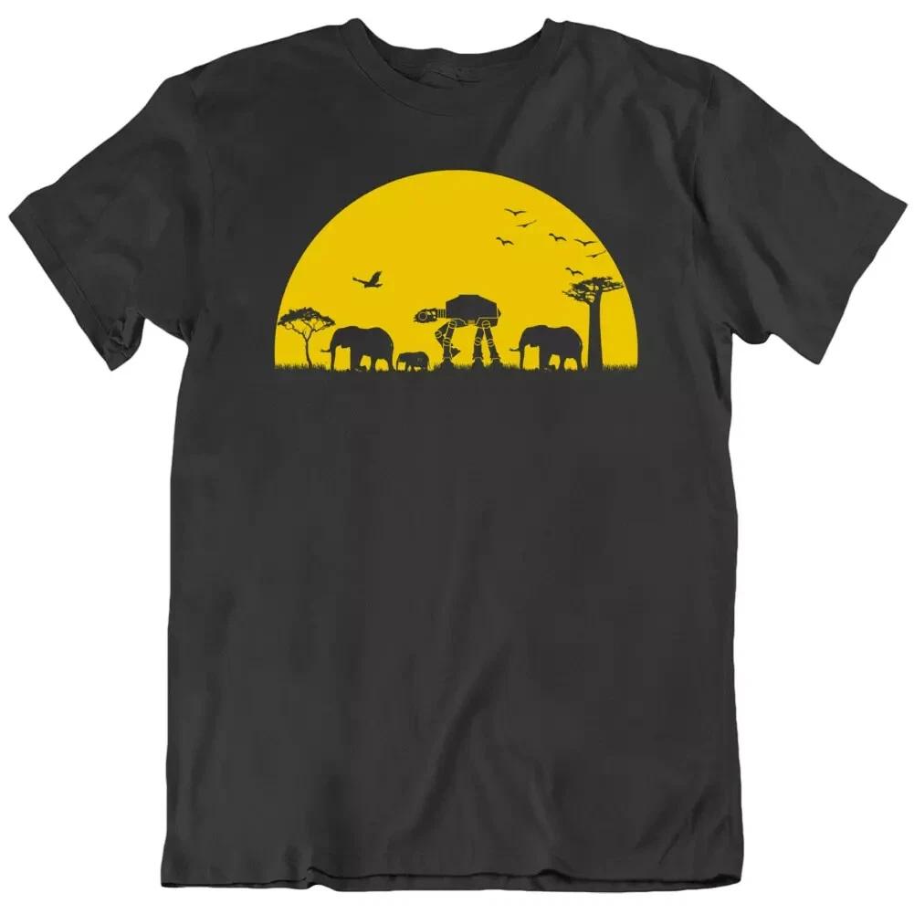 

ATAT Walkers, Armored Transport Elephant Sunset Safari TV Funny T Shirt Gift New M