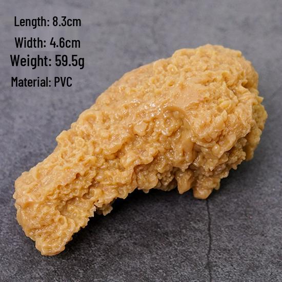 Fried Chicken and Snacks Fake Food Model: KFC-Style Props Set with Hamburger, French Fries, and Orleans Chicken Leg