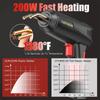 200W 2 in 1 Upgraded Welder Machine Plastic Welding Kit Hot Stapler Soldering Gun 6/4 Types Staples Car Bumper Repair Tool
