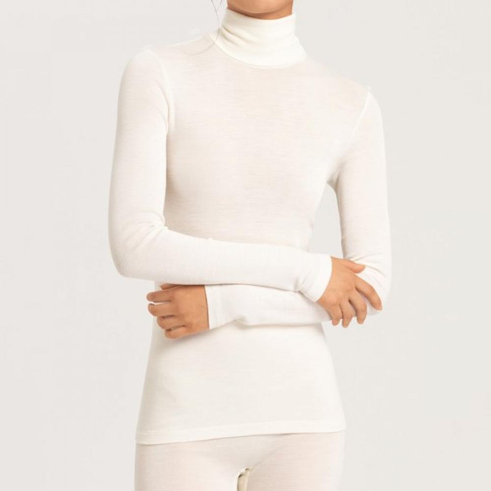 

Hanro Turtleneck Shirt Wool Silk 71423 Cygne cygne/L