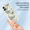 For iPhone 17 Case Green Butterfly Pattern Printing Straight Edge TPU Phone Back Cover