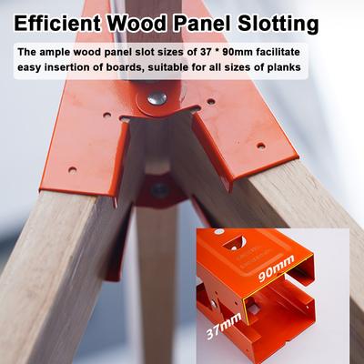 Sturdy Steel Clamps Versatile DIY Woodworking Table Efficient Support for Carpentry and Renovation