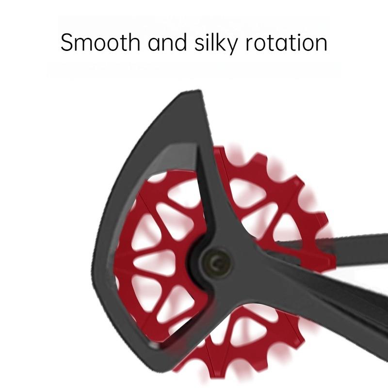 10T/12T/14T/16T Bicycle Rear Derailleur Ceramic Jockey Wheel Pulley Wheel for Mountain Road Bike  Lightweight Low Friction
