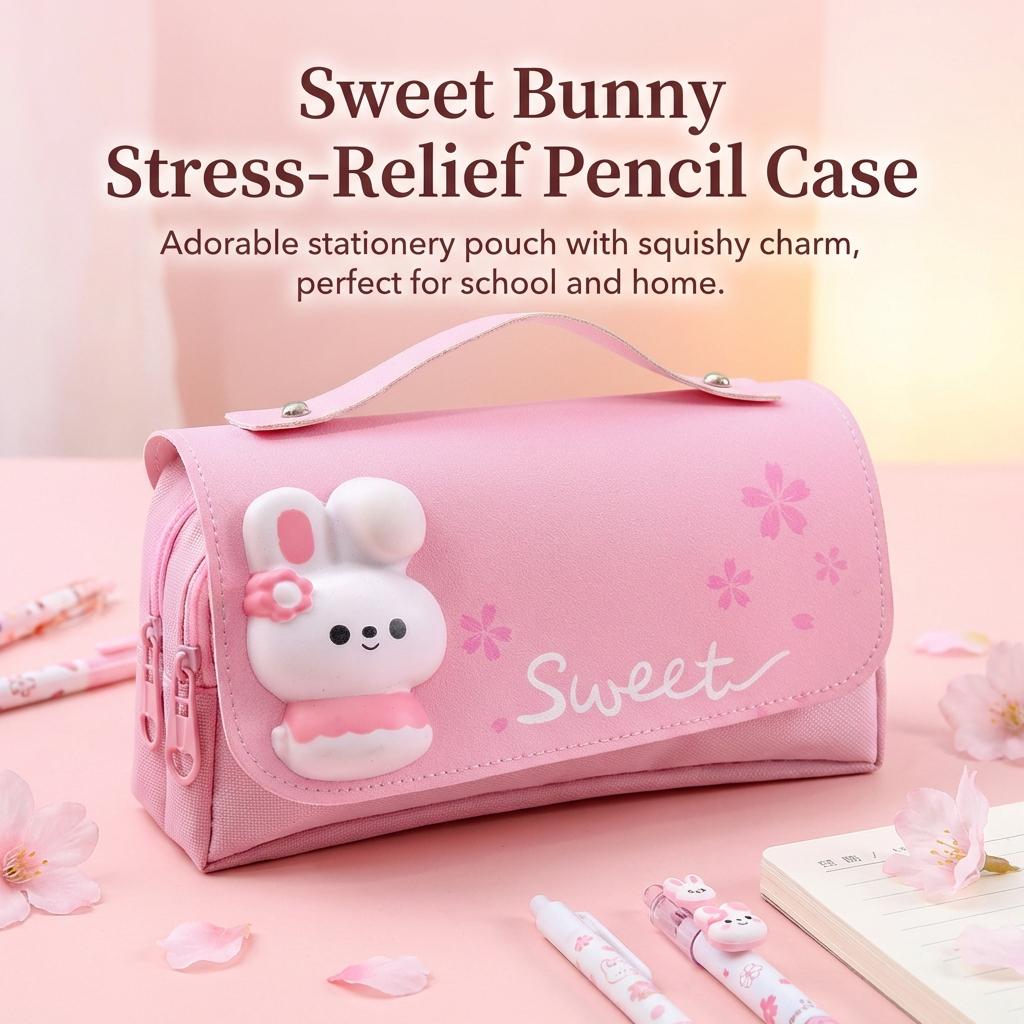 Pencil Pouch With Stress Relief Toys For Students And Office Workers Large Capacity Waterproof Organizer Bag