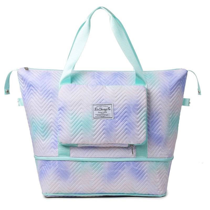 Fashionable, Fresh, Dry, Wet and Separate Folding Fitness Yoga Bag for Home Delivery Storage Bag Can Be Set and Stretched