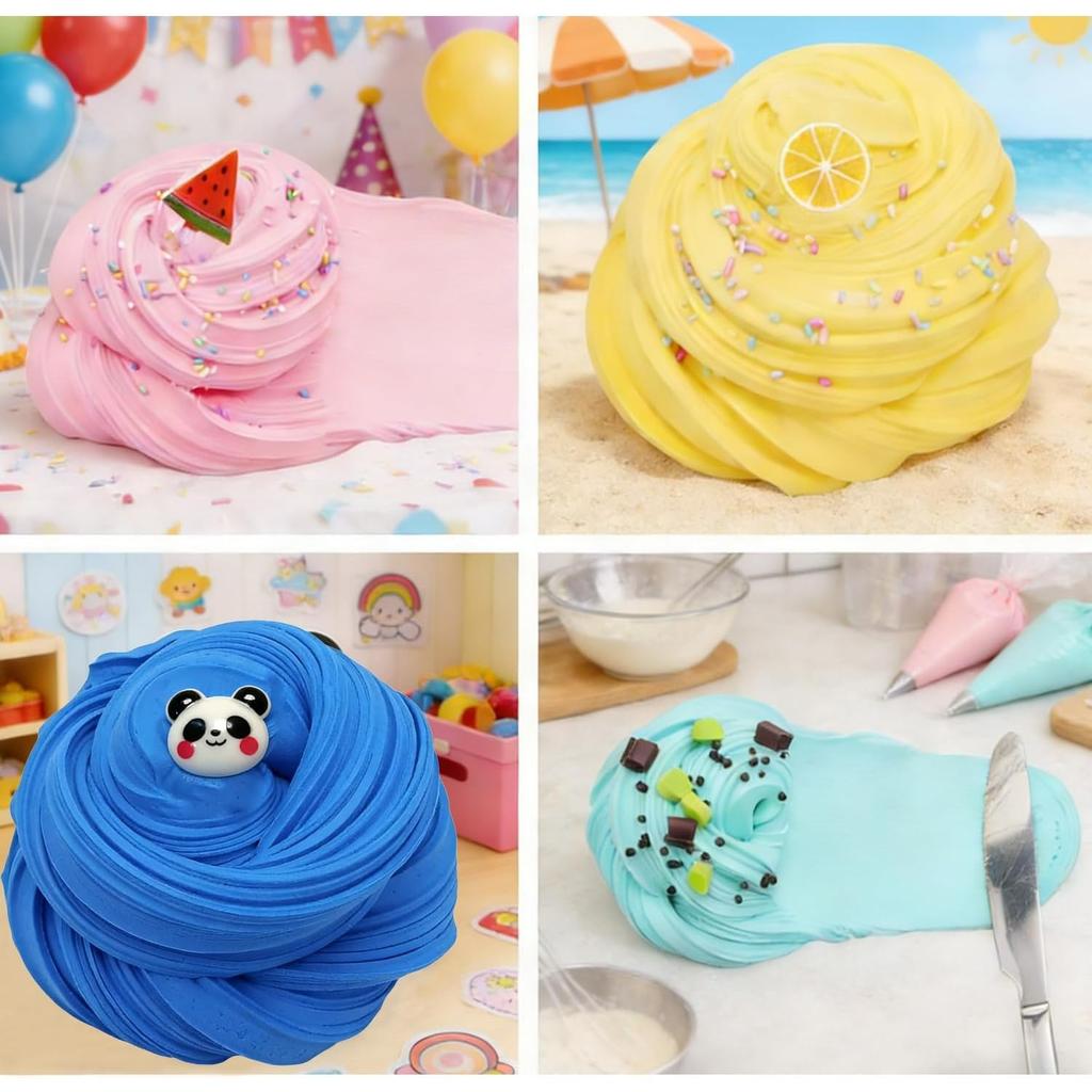 5er-Pack Butter-Schleim-Set, Geburtstagsgeschenke für Kinder, Gastgeschenke für Mädchen und Jungen, Nicht klebrig, Superweiches Stressabbau-Spielzeug
