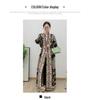 Muslim Middle Eastern Women's Pleated Long Robe Evening Dress with Lace-Up Detail