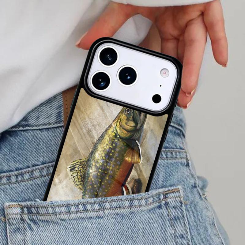 Trout Fishing Phone Case for iPhone 17ProMax 12 13 14 15 16e 17 Pro Max Plus Air Cover