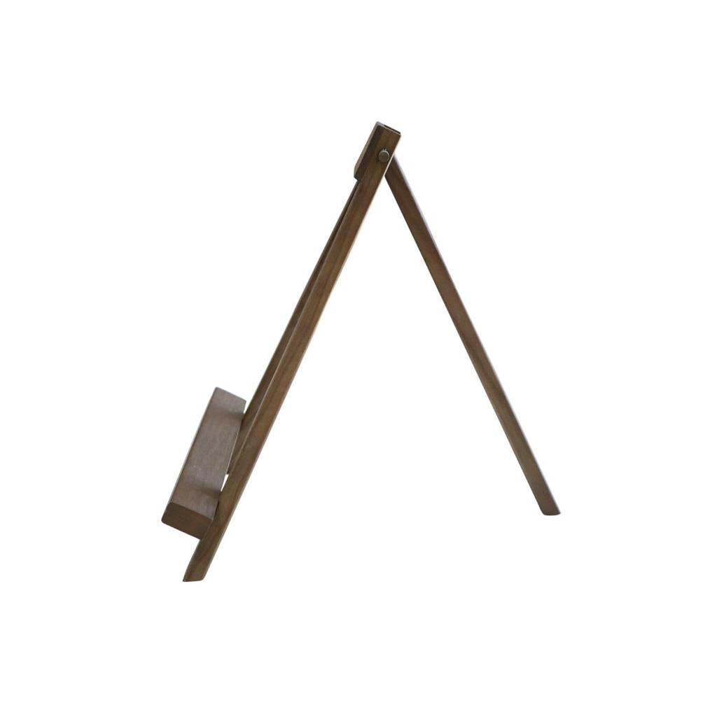 Fukuikinzokukogei Wooden Tabletop Easel S Size Walnut Finish 6587-G Compact Display Stand