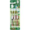 Skater Toothbrush for Kindergarteners 3-5 Years Old Soft Clear 3 Pieces Ania Kingdom TBCR5T-A