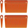 Set Of 100 Compatible Blades For Edge Cutter Stihl Polycut 2-2 Polycut 3-2, Fsa 45 Fsa 57 Fse 52, Plastic Blades For Edge Cutter Stihl Without F -ys