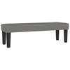 Box Spring Bed with Mattress Dark Gray 140x190 cm Fabric