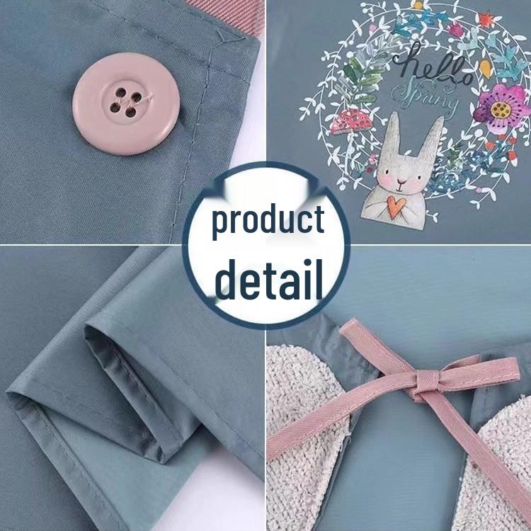 High-Quality Waterproof PVC Apron – Summer Thin Style, Hand-Wipable, Cute & Fashionable Halter Neck Design