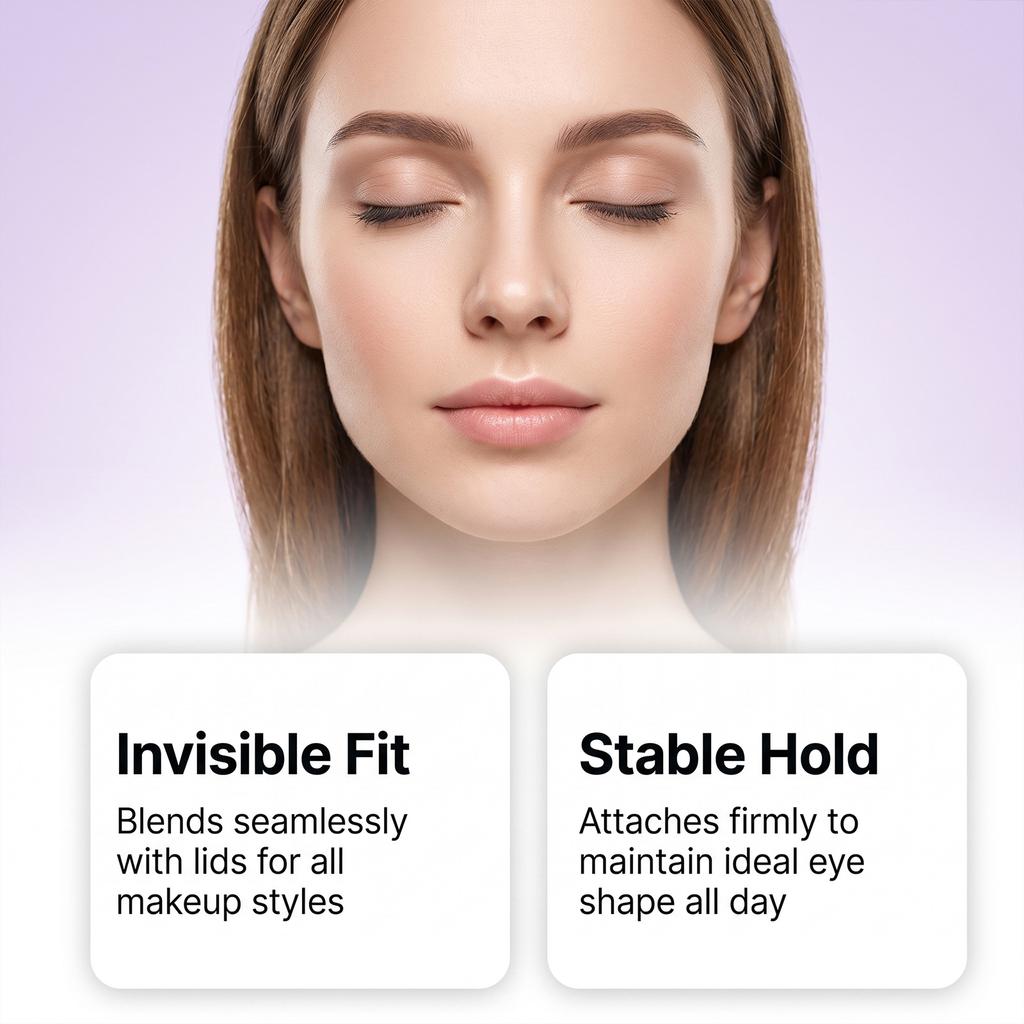 EELHOE Invisible Eyelid Tape Set Natural Hidden Fit Eye Lift Tape Non-Falling Shaping Adjust Eye Shape 