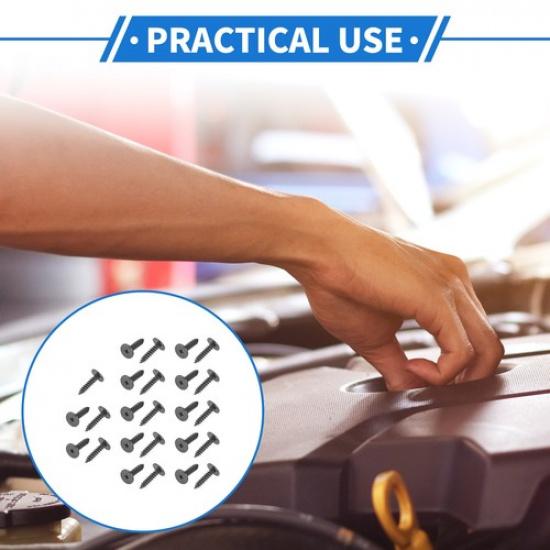 25 Pcs Car Fender Liner Splash Shield Bumper Cover Screw for Honda Accord