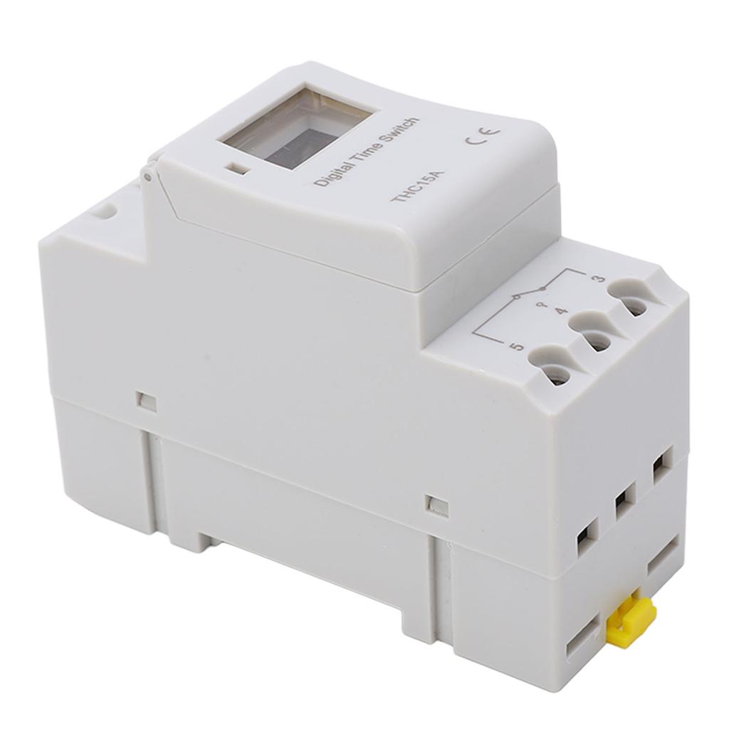 Interruttore Timer Digitale LCD Programmabile Settimanale Relè Temporale da Barra AC220?240V 16A THC15A