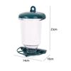 Vogelhaus aus Kunststoff Transparent Große Kapazität Vogel Hängender Futterspender mit Saugnapf Bequeme Vogel Wasserschale Trinken