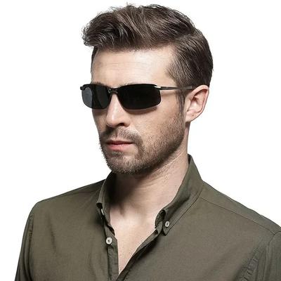 Smart Photochromic Sunglasses Driving Fishing Color Changing Sunglasses Men's Day and Night Vision UV400 Polarized Glasses