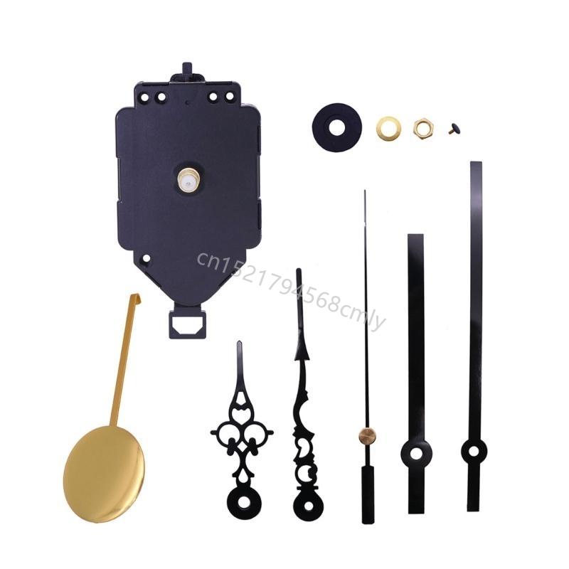 Pendulum Clock Motor Mechanism Kits Wall Hanging Clock Repair Parts with Hands 6XDE