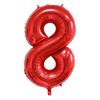 40inch Large Red Number Foil Balloons 0 1 2 3 4 5 6 7 8 9 Years Old Birthday Party Festival Wedding Party Decoration Balloon