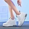 Women's Heightening Shoes 9CM Thick-soled Slim-fitting and Light Mesh Breathable Black Pure White Casual Shoes Mother Shoes