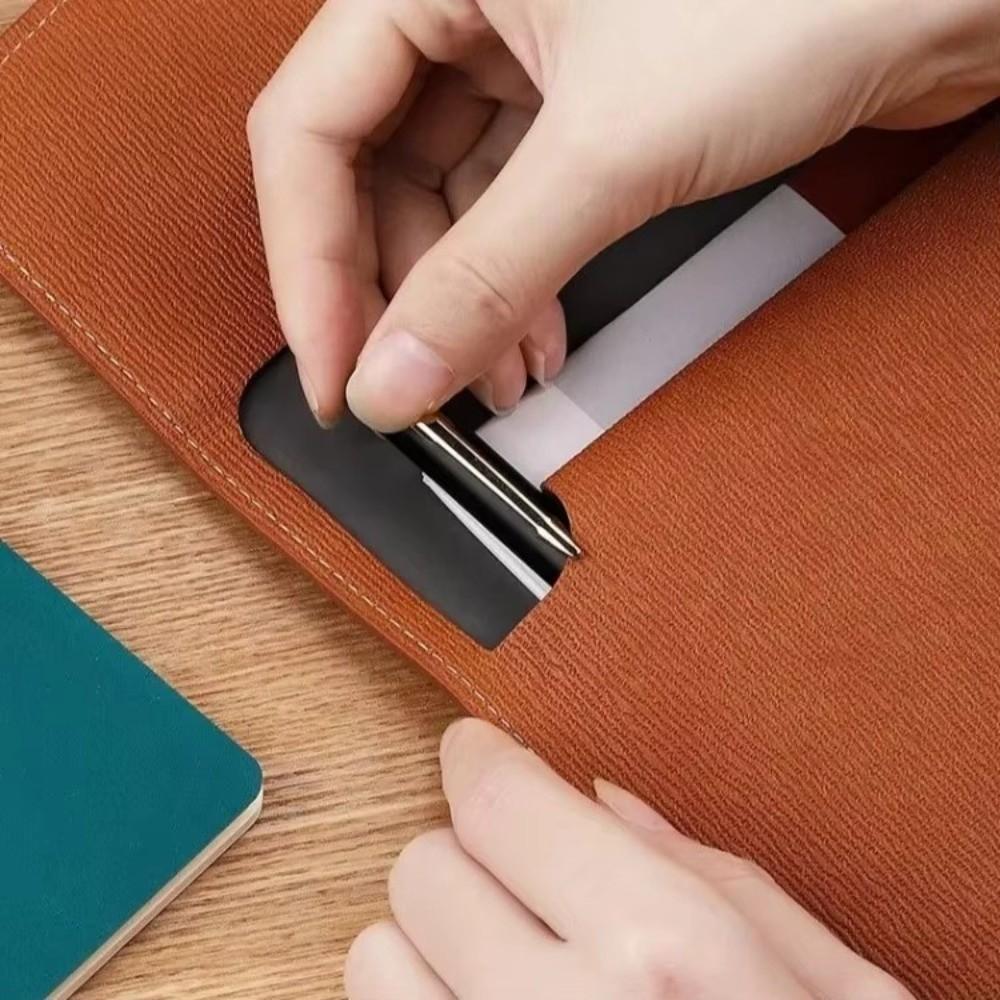 A4 Business Folder PU Leather Document Pouch Portable Storage Bag School and Office Supplies