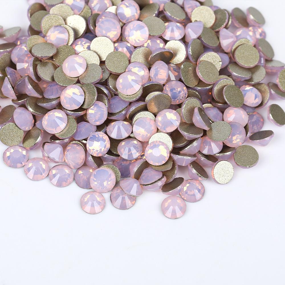Gold Bottom Colored Glass Flat Bottom Diamond Nail Drill, Mobile Phone Accessories Sticker Diamond Diy Rhinestone Jewelry Accessories