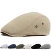 Lightweight Linen Vintage Breathable Cap for Men; Summer Casual Beret for Men; Sun-protective Baseball Cap for Women