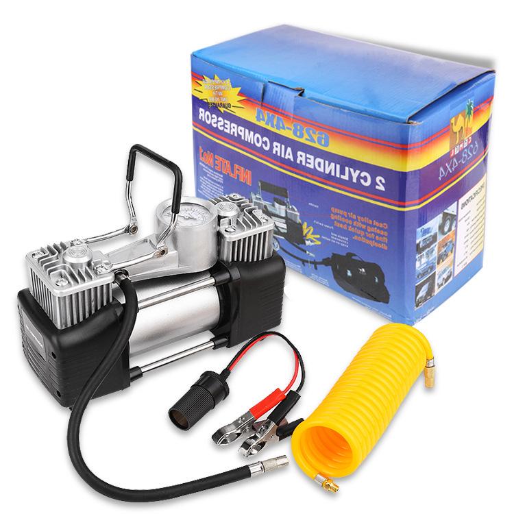 High-Power Portable Car Tire Inflator: True Double Cylinder for Quick Inflation