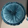 Seat Pillow Ruffle Super Soft Comfortable Touch Full Filling Elastic Decorative Round