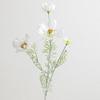 High Quality Artificial Cosmos Flower Silk Fake Daisy Flocked Stem Large Head Faux Flower for Home Wedding Decors DIY Bouquet