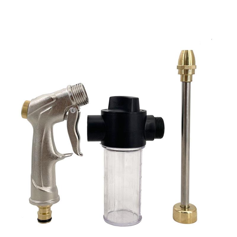 Car Wash Tool High Pressure Sprinkler Metal Hose Foam Sprayer Garden Watering Tool for Car Washing Plants Watering Pets Shower