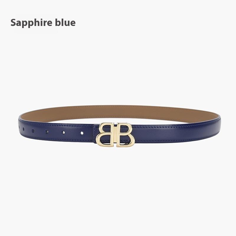 

Ремень женский простой универсальный модный джинсовый декоративный персонализированный кожаный ремень 105cm