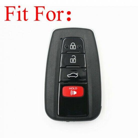 Fit Toyota Camry Avalon RAV 4 Button Smart Remote Key Fob Bag Leather Cover Case
