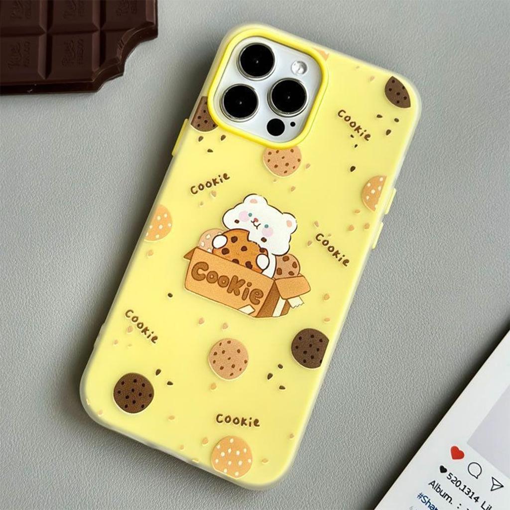 Macaron Jelly 2-in-1 Cartoon Phone Case Magnetic Phone Case Wholesale Solid Color Transparent Anti-Fall Heat Dissipation