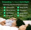 89*264CM Grounding Sheet with Silver Fiber Technology | Anti-Inflammation, Better Sleep & Energy Boost  Free 4.5m Grounding Cord Included