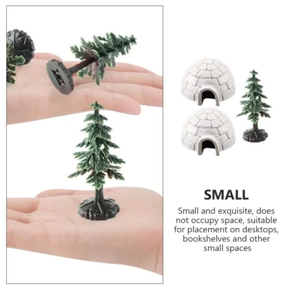 Arctic Figures Toy Igloos Model Realistic Arctic Animals House Ornament Mini Polar Animal Shelter
