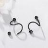 Stainless Steel Nose Ring Piercing Horseshoe Spike Septum Piercing Lip Tragus Helix Piercing Body Piercing Ring Hip Hop "S"