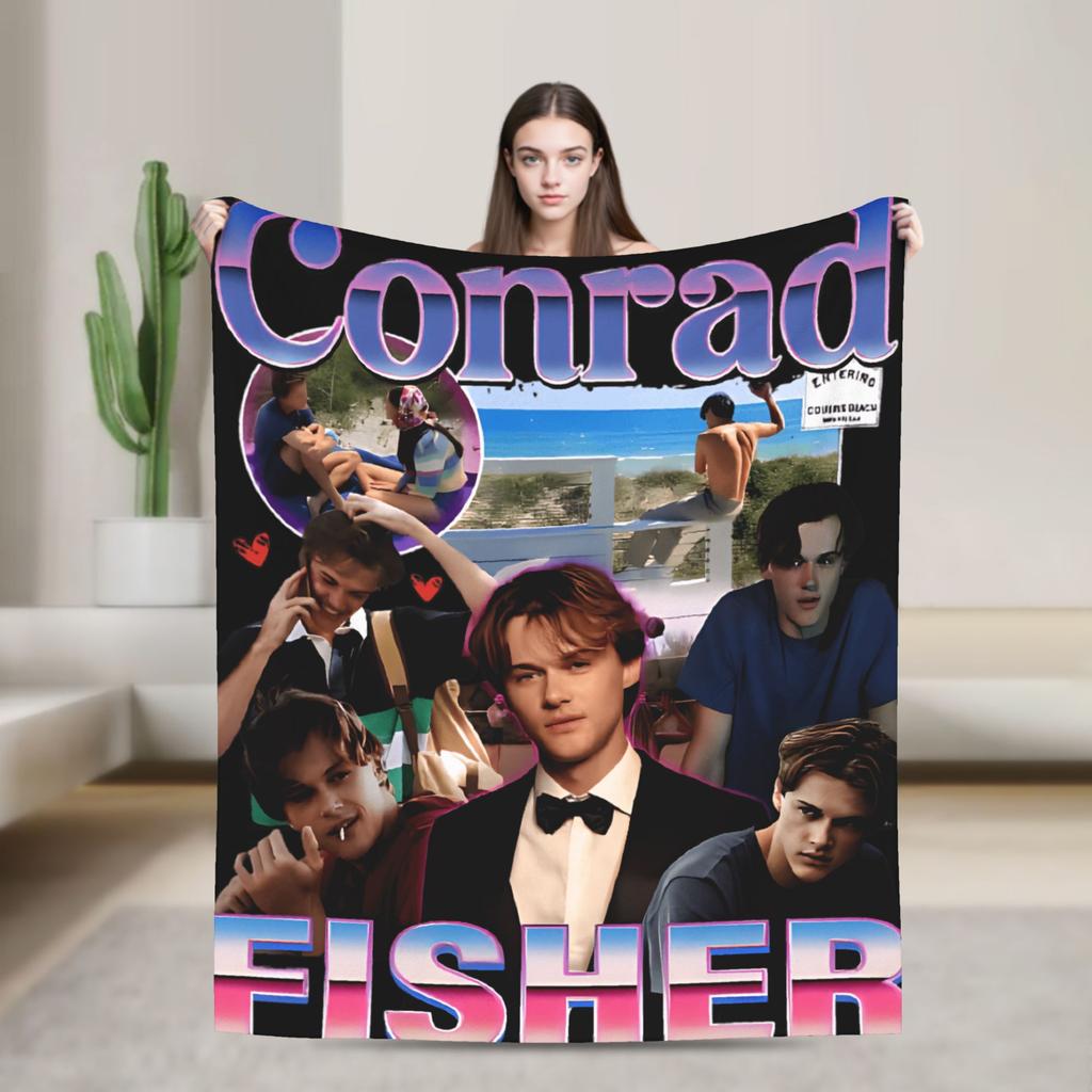 Conrad Fisher Decken Weich Lustig Plüsch Überwurfdecke Für Kinder Erwachsene Sofa Bett Flanell Bettbezug Bettdecke