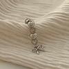 Women's Point Heart Ribbon Drop Long Piercing