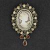  Cameo Vintage Brooches For Women Queen'S Cameo Beauty